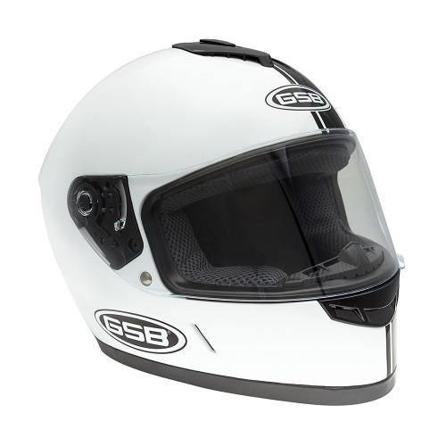 Шлем дорожный GSB G-349 BLACK & WHITE Шлем дорожный GSB G-349 BLACK & WHITE