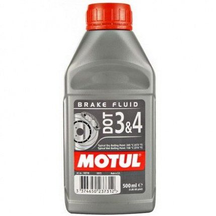 Тормозная жидкость Motul DOT 3&4 Brake Fluid  (0.5л)