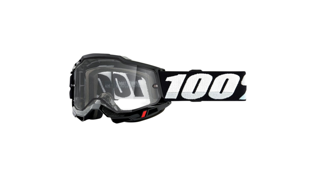 Очки 100% Accuri 2 Enduro Goggle Black / Clear Dual Lens 